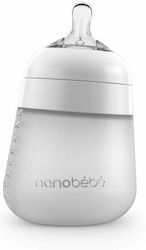 Nanobebe Plastikflasche Flexy Gegen Koliken mit Silikonsauger für 0+, 0+ m, Monate White 270ml 1Stück 1012110