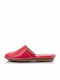 Anatomical Leather Women's Slippers Red