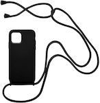 Sonique CarryHang Back Cover Σιλικόνης με Λουράκι Μαύρο (iPhone 13)