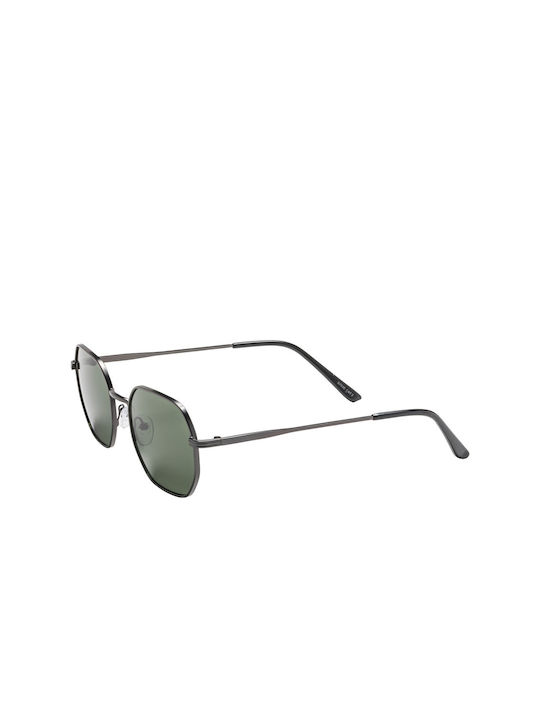 Arco Sunglasses with Olive/Black Metal Frame and Black Lens 02-7030-2