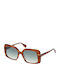 Max & Co Women's Sunglasses with Brown Tartaruga Plastic Frame and Green Gradient Lens MO0031 45P