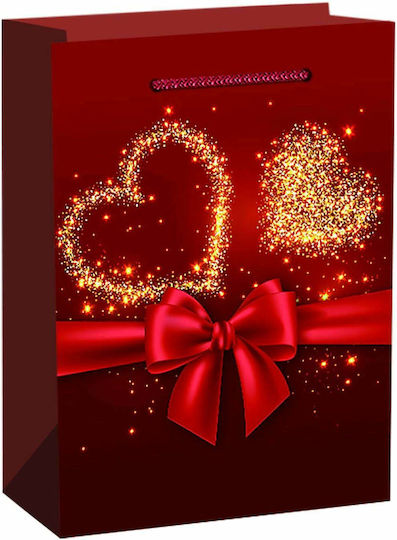 HOMie 42138 Paper Bag for Gift Red 11x6x14cm. Bow