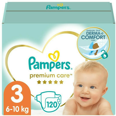 Pampers Tape Diapers Premium Care Premium Care No. 3 for 6-10 kgkg 120pcs