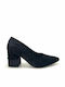 Suede Black Heels