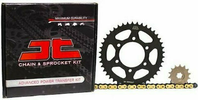 JT Sprockets Kit lanț și pinion (15-39-428ORing) pentru Yamaha Crypton-X 135