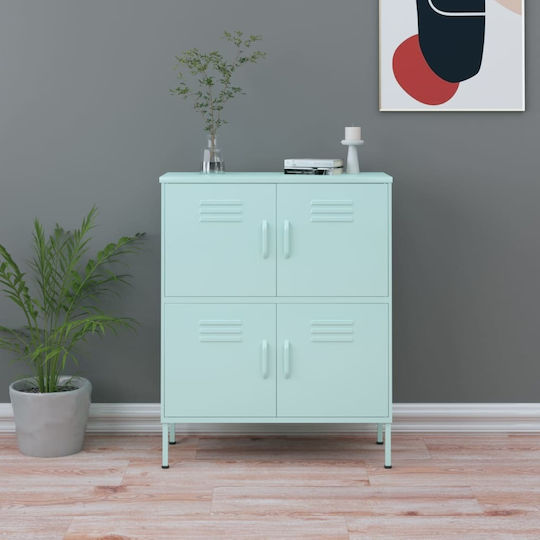 Metal Office Cabinet Mint 80x35x101.5cm