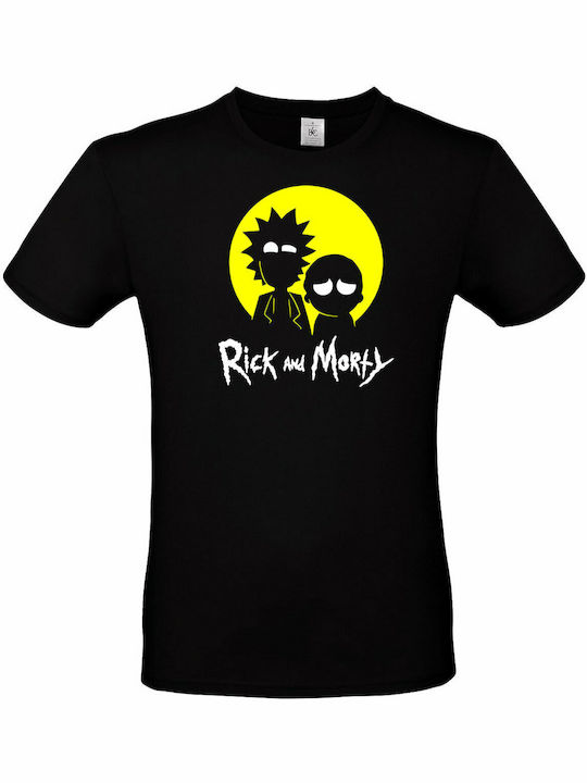 Pegasus Tricou Rick Morty Negru Din Bumbac