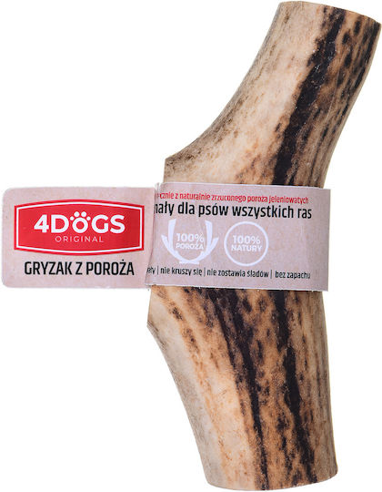 4Dogs Horn Hund Mittelgroße Rassen aus Hirsche 12cm 55gr DLZ4DOKSP0005