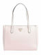 Downtown Chic Turnlock HWVG8385230 Γυναικεία Τσάντα Shopper 'Ωμου Ροζ