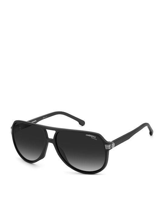 Carrera Unisex Γυαλιά Ηλίου με Μαύρο Κοκκάλινο Σκελετό και Γκρι Ντεγκραντέ Polarized Φακό