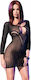Chilirose Costum Sexy Rochie Neagră