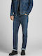 Herren Jeanshose Elastisch Marineblau