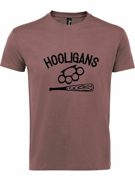 Tricou Unisex " HOOLIGANS ", Ancient Pink