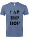 T-shirt Unisex " I AM HIP HOP, MUSIC ", Blue