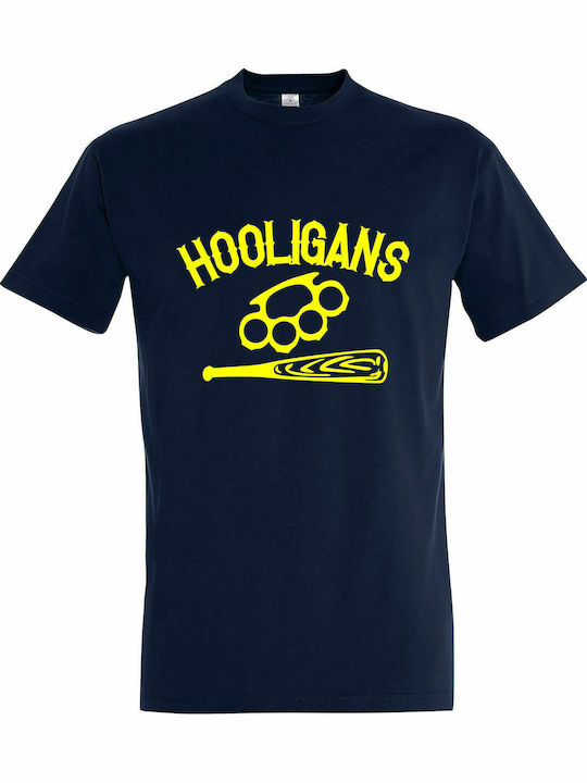 T-shirt Unisex " HOOLIGANS ", Französisch Marine