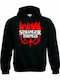 Stranger Things Sweatshirt mit Kapuze in schwarzer Farbe