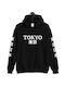 Tokyo Logo Pegasus sweatshirt in black with hood and pockets