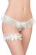 Milena by Paris 1089 Garters with Lace White