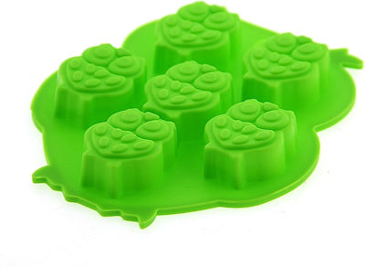 Silicone Ice Cube Tray 6 Slots Green MM004133546