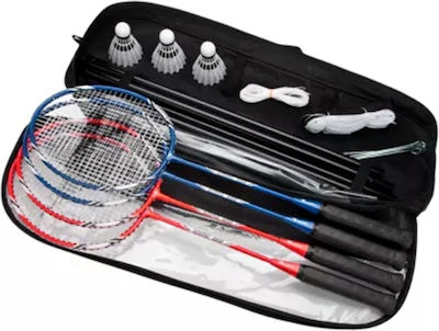 Regail Badminton Set with 4 Rackets, 3 Balls and Net