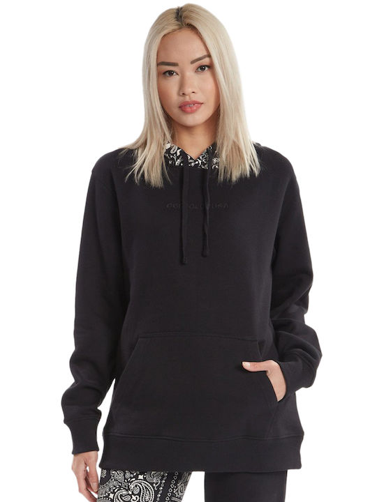 DC Women's Long Hooded Sweatshirt Black