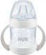 Nuk First Choice Nature Sense Educational Sippy Cup Plastic with Handles White for 6m+m+ 150ml