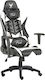 Platinet VARR Flash RGB With Remote Artificial Leather Gaming Chair with Adjustable Armrests and RGB Lighting White