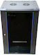 Extralink Wall Mounted Rack Cabinet 18U 60x60cm Black EX.16880