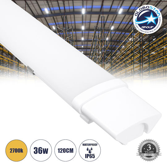 GloboStar Lighting Batten Outdoor with Integrated LED 36W 120cm
