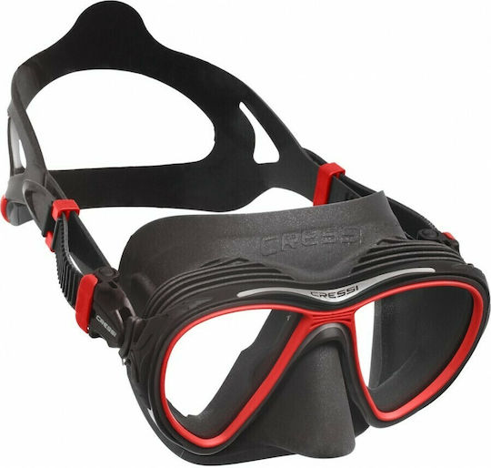 CressiSub CressiSub Tauchmaske Silikon Quantum Rote