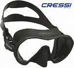 CressiSub Μάσκα Θαλάσσης Σιλικόνης Z1 Small σε Μαύρο χρώμα