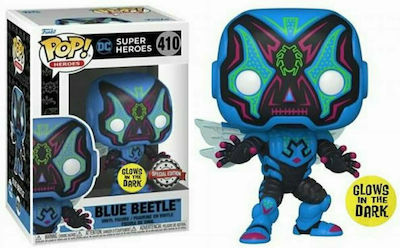 Funko Pop! Heroes: DC Super Heroes - Blue Beetle 410 Glows in the Dark