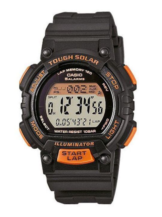 Casio Дигитален Мъжки Часовник 36мм Слънчев с Черна Каучукова Каишка STL-S300H-1B