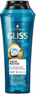 Schwarzkopf Gliss Aqua Revive Shampoos Feuchtigkeit für Alle Haartypen 1x400ml