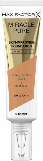 Max Factor Miracle Pure Liquid Make Up SPF30 Bronze 30ml