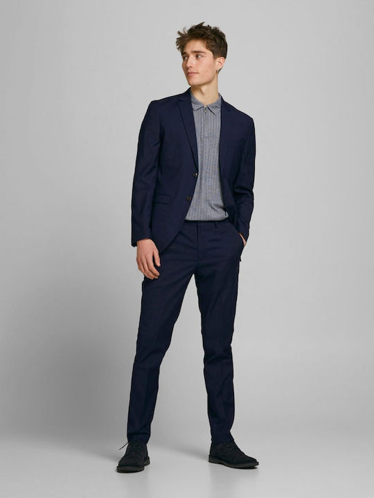 Men's Winter Suit Slim Fit Navy Blue