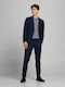 Jack & Jones Men's Winter Suit Slim Fit Navy Blue