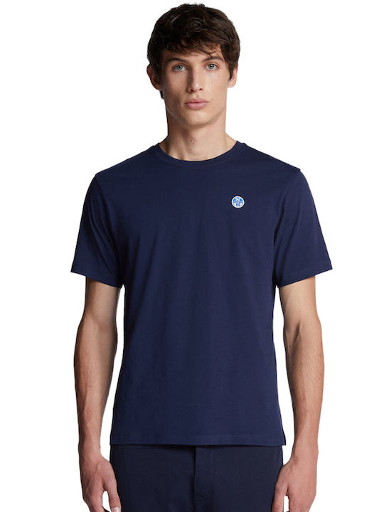 North Sails Herren T-Shirt Kurzarm Marineblau