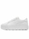 Puma Carmen Γυναικεία Flatforms Sneakers Λευκά