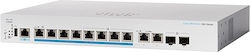 Cisco CBS350-8MP-2X Gestionat L3 PoE+ Switch cu 8 Porturi Ethernet