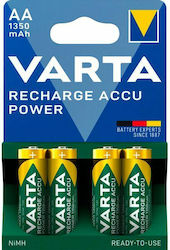 Varta Rechargeable Accu AA 1350mAh 1.2V 4τμχ