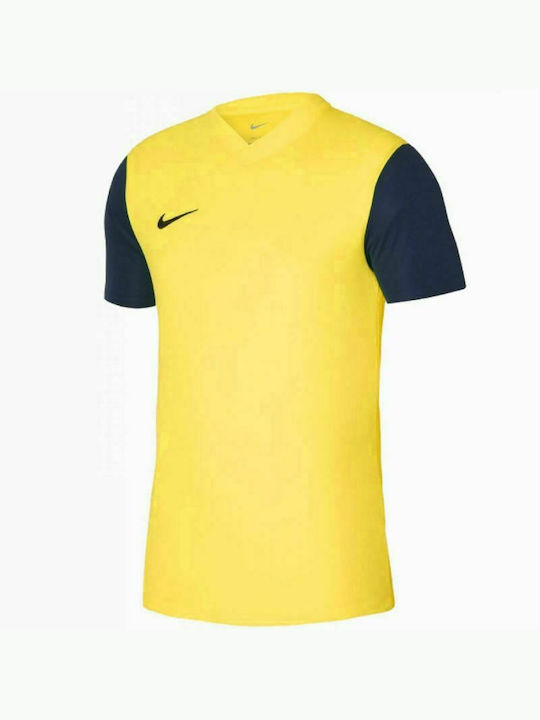 Nike Tiempo Premier II Αθλητικό Ανδρικό T-shirt Κίτρινο Μονόχρωμο