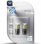 M-Tech Λάμπες Αυτοκινήτου P21/5W-BAY15D-1157 LED 12V 1.6W 2τμχ