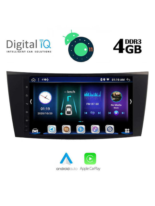 Digital IQ BXD 6407_GPS Ηχοσύστημα Αυτοκινήτου για Mercedes Benz CLS 2003-2009 / E W211 (Bluetooth/USB/WiFi/GPS) με Οθόνη Αφής 8"