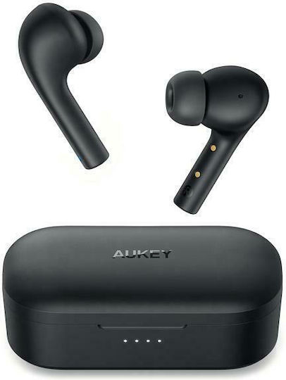 Aukey EP-T21S Move Compact II In ear Bluetooth хендсфри Слушалки с Устойчивост на Пот и Кутийка за Зареждане Черен