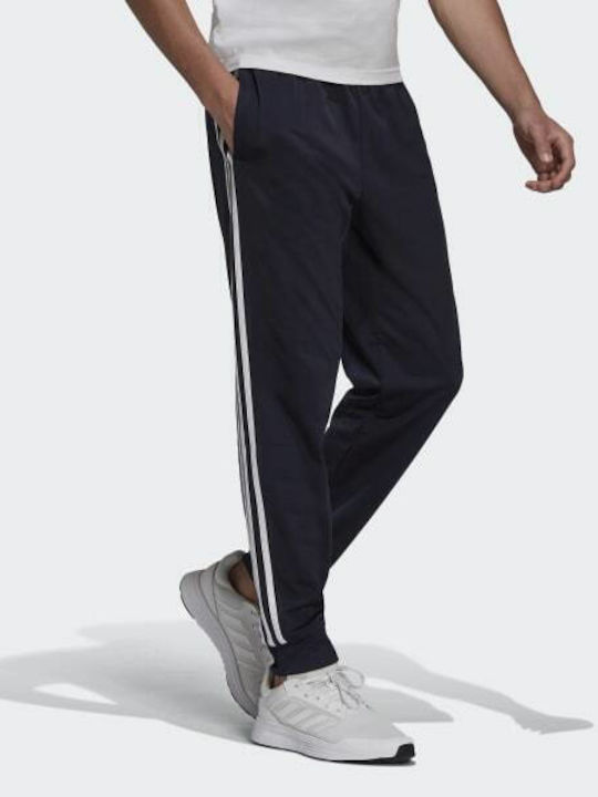 Essentials Jogginghose Glänzend mit Gummizug Marineblau
