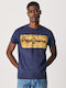 Pepe Jeans Men's Short Sleeve T-shirt Navy Blue