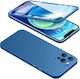 Powertech 360 Full Cover Plastic 0.33mm Set with Glass Blue (iPhone 12 Pro Max)
