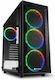 Sharkoon TG4M ARGB Gaming Midi Tower Computer Case with Window Panel Black