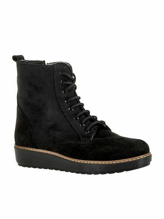 Elenross Suede Women's Ankle Boots Black